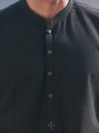 Black Cut & Sew Kameez Shalwar - AL-KS-3514