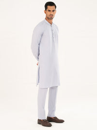 Sky Blue Cotton Cut & Sew Kurta Trousers - AL-KT-3328