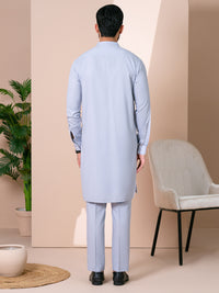 Light Blue Kurta Trousers - AL-KT-3341