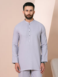 Grey Cotton Semi-Formal Kurta Trousers - AL-KT-3367