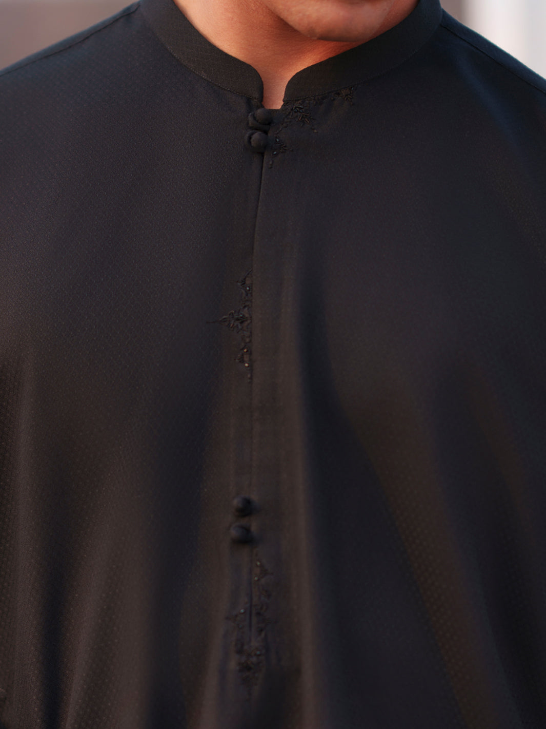 Black Semi-Formal Kurta Trousers - AL-KT-3402B