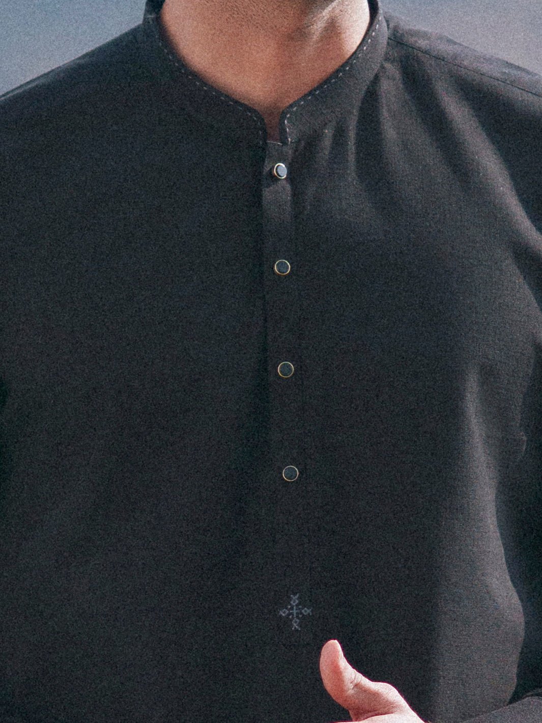 Black Cut & Sew Kurta Trousers - AL-KT-3514
