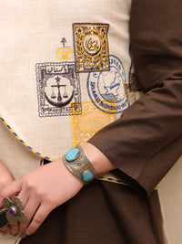 Off White Dobby Waistcoat - AL-LK-LCT-918