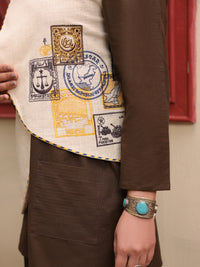 Off White Dobby Waistcoat - AL-LK-LCT-918