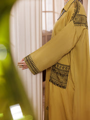 Mehndi Green Maple Silk Tunic - AL-LK-1005 - Almirah Online