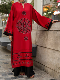 Red Cambric Kurti - AL-LK-1157