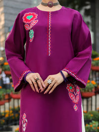 Purple Lawn Kurti - AL-LK-1166