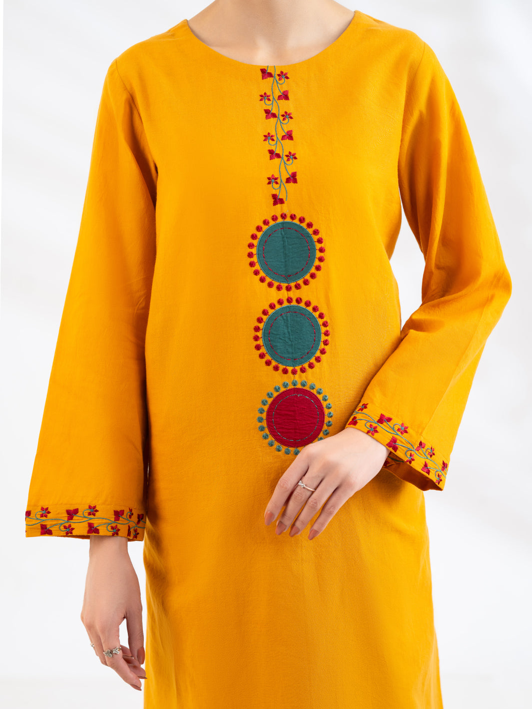 Rust Lawn Kurti - AL-LK-1167