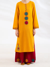 Rust Lawn Kurti - AL-LK-1167