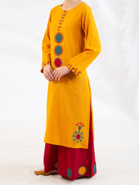 Rust Lawn Kurti - AL-LK-1167