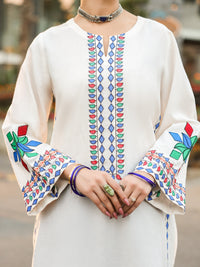 White Lawn Kurti - AL-LK-1168