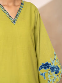 Parrot Green Cotton Lawn Kurti - AL-LK-1179