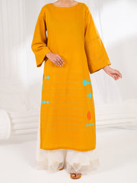 Mustard Lawn Kurti - AL-LK-1185