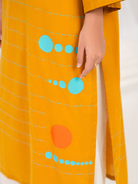 Mustard Lawn Kurti - AL-LK-1185