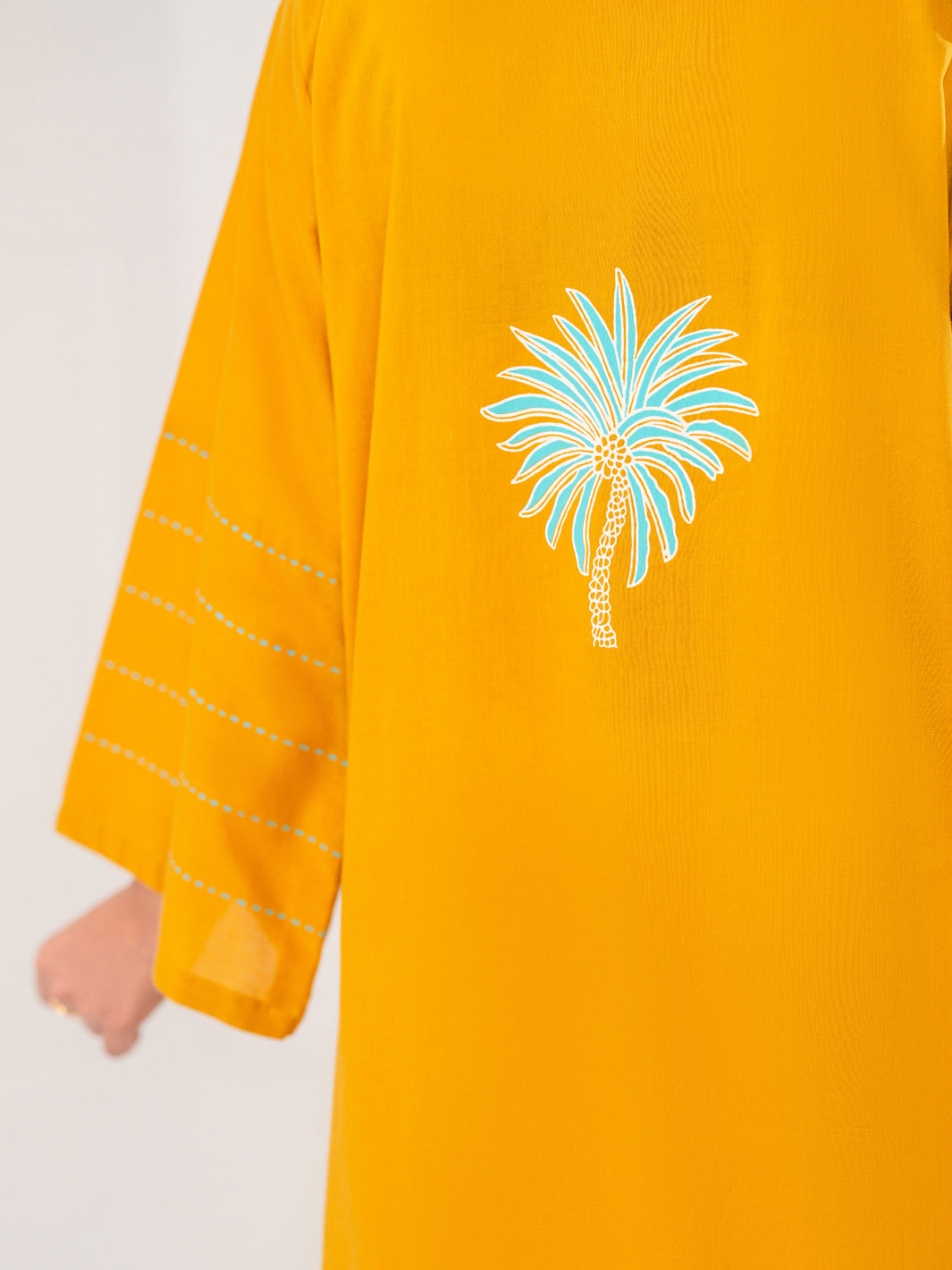 Mustard Lawn Kurti - AL-LK-1185