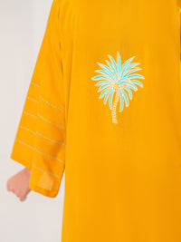Mustard Lawn Kurti - AL-LK-1185