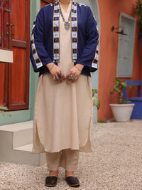 Blue Dobby Tunic - AL-LK-919