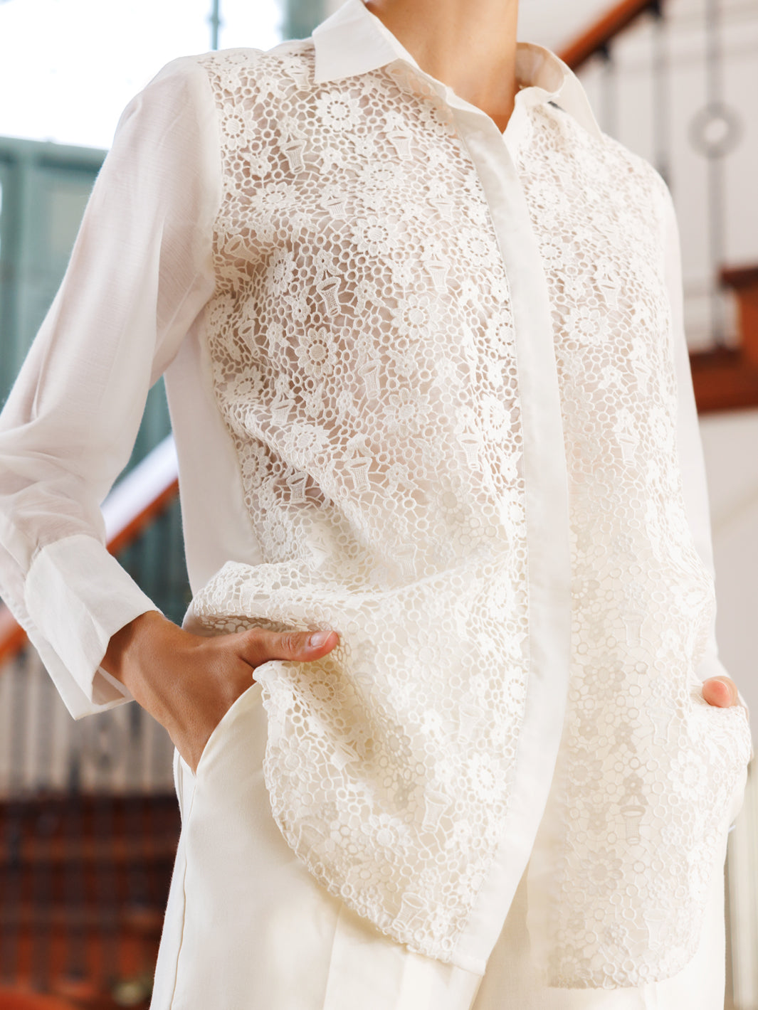 White Maple Silk Tunic - AL-LK-924