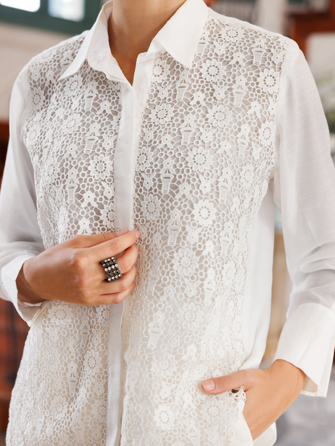 White Maple Silk Tunic - AL-LK-924