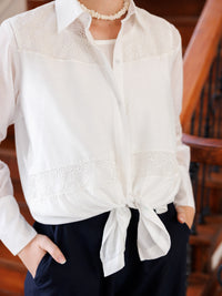 White Maple Silk Tunic - AL-LK-925