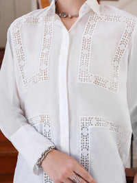 White Maple Silk Tunic - AL-LK-926