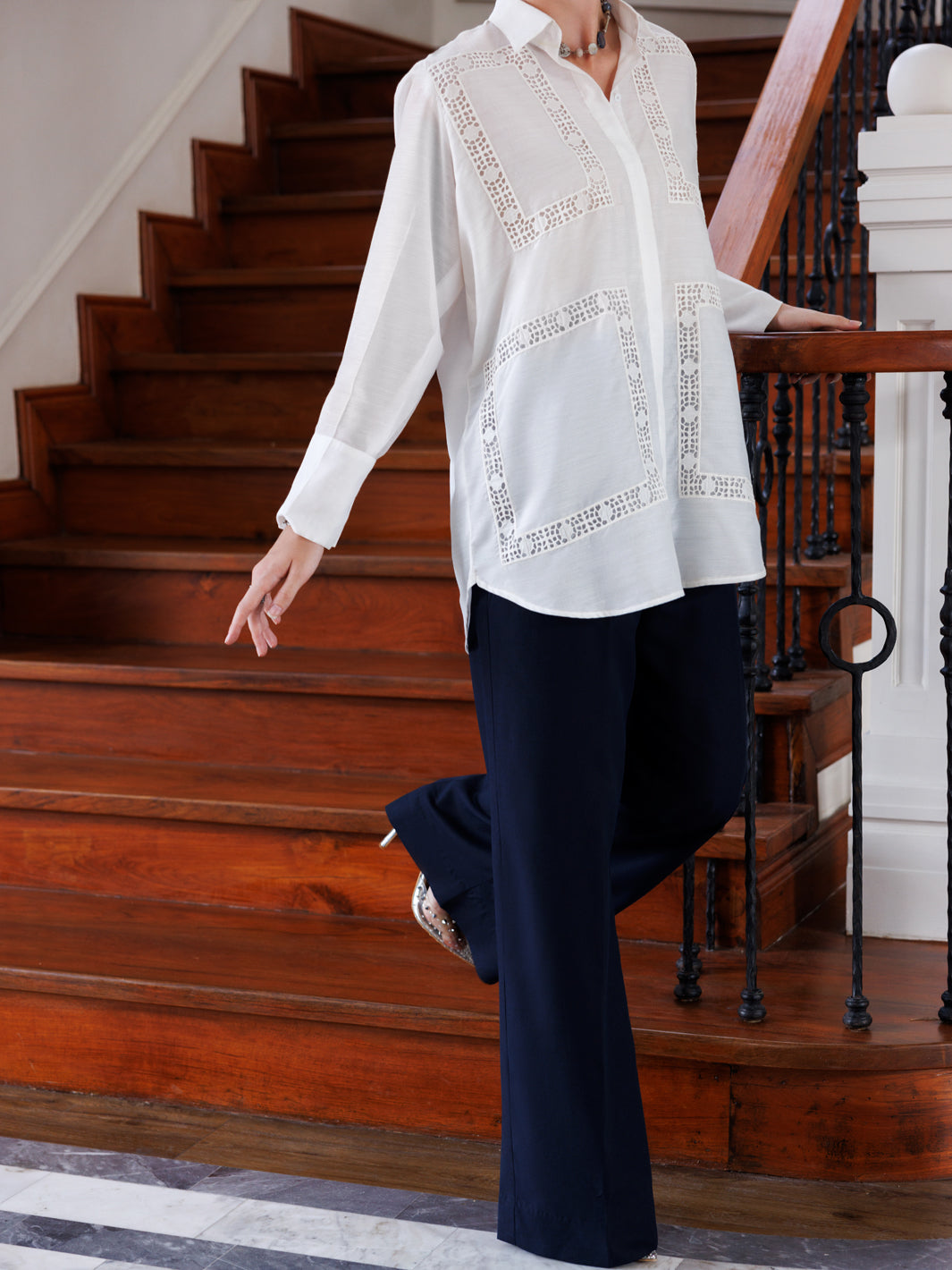 White Maple Silk Tunic - AL-LK-926