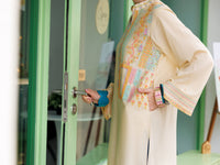 Off White Dobby Cotton Tunic - AL-LK-959