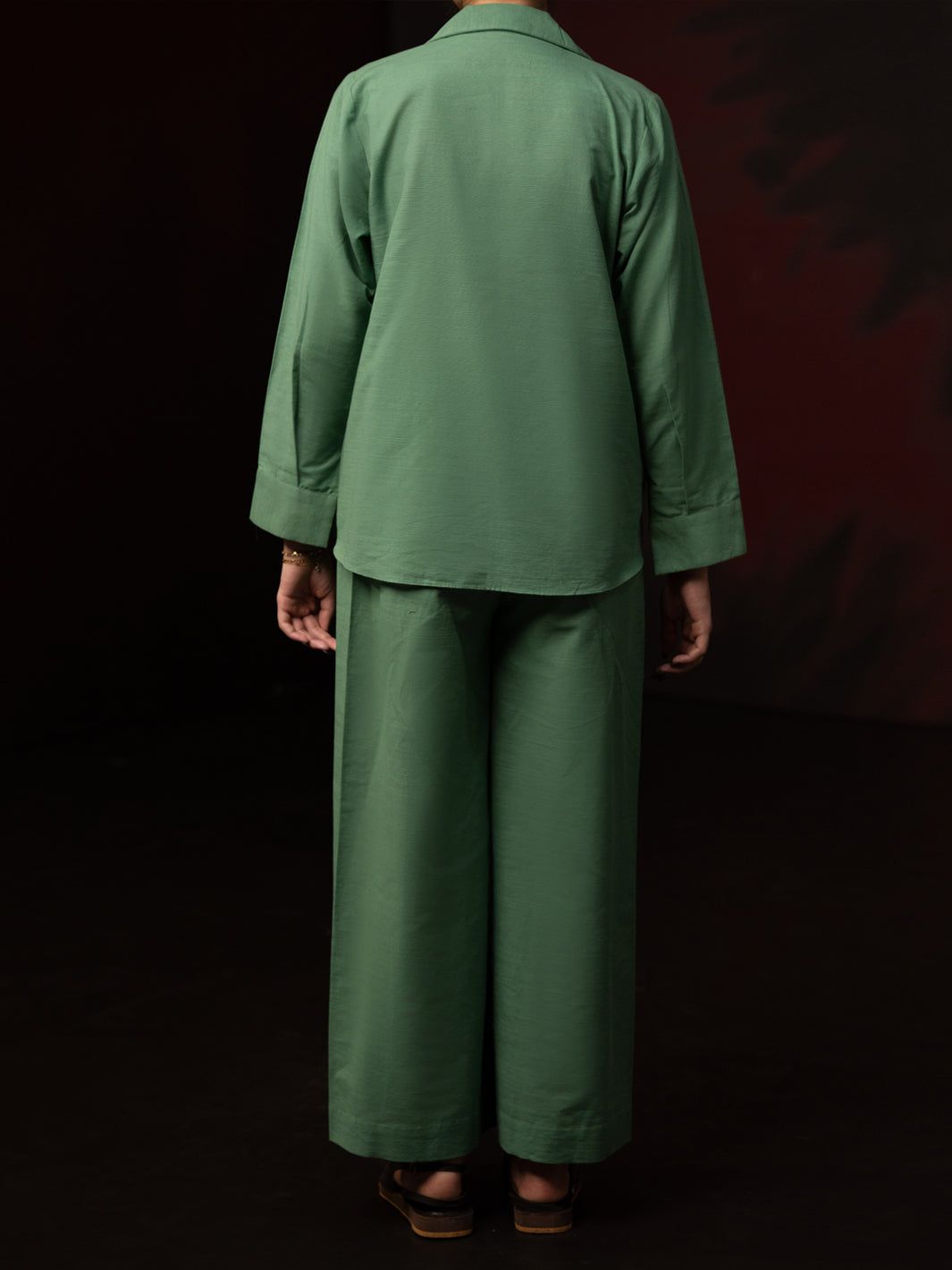 Pistachio Green Light Slub Khaddar 2Pc Stitched - AL-2PS-LKS-1082