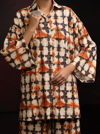 Beige Khaddar 2Pc Stitched - AL-2PS-LKS-1090