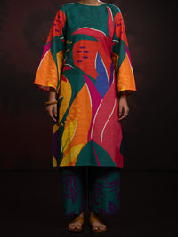 Multicolor Light Slub Khaddar 2Pc Stitched - AL-2PS-LKS-1096