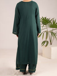 Green Dobby Square 2Pc Stitched - AL-2PS-LKS-1097