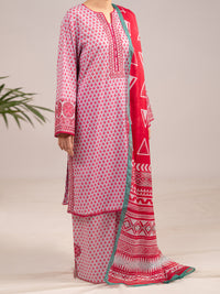 Pink Lawn 3Pc Unstitched - ALP-3PS-2422