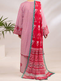 Pink Lawn 3Pc Unstitched - ALP-3PS-2422