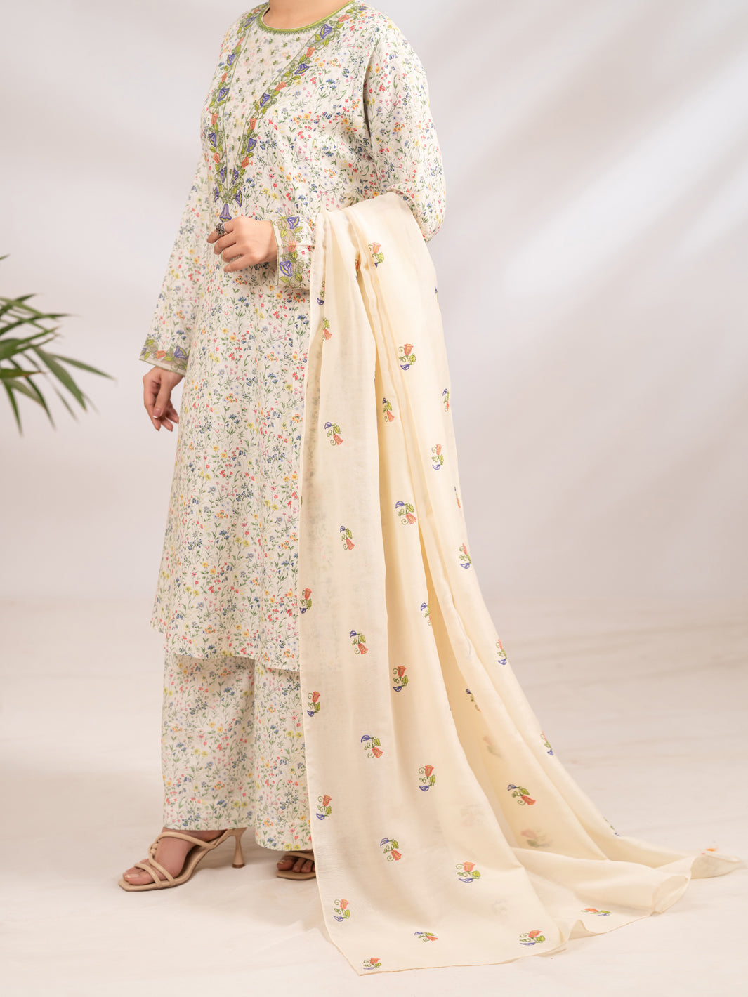 Lemon Silk Lawn 2Pc Stitched - ALP-LKS-2367