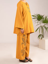 Mustard Dobby Square 2Pc Stitched - AL-2PS-LKS-1100