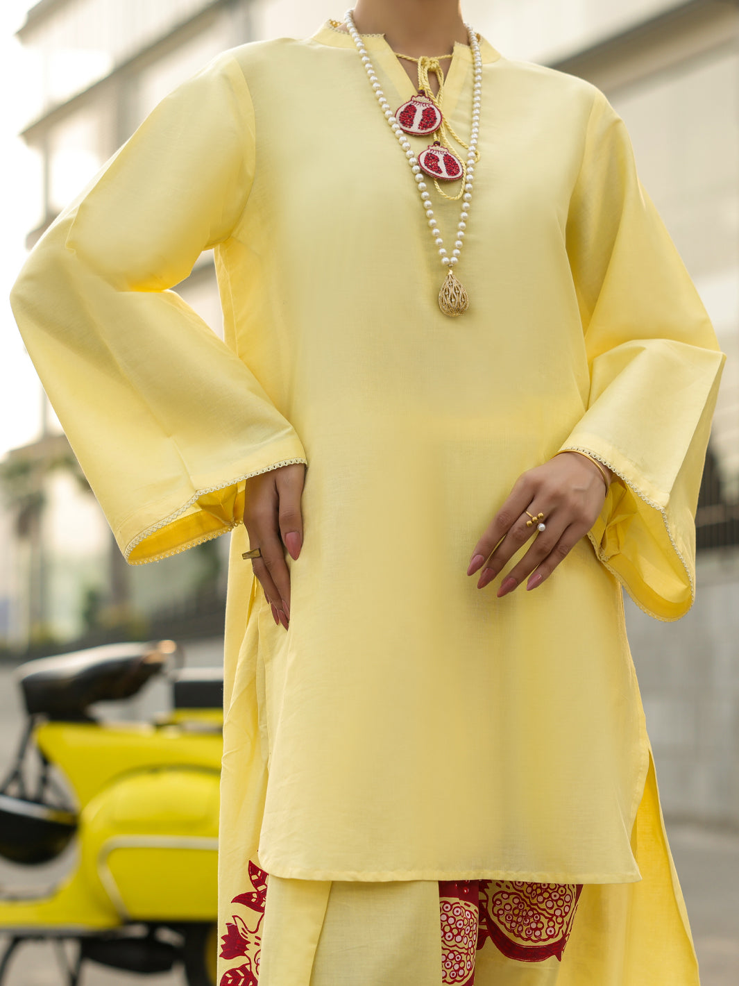 Yellow Lawn 2Pc Stitched - AL-2PS-LKS-1107