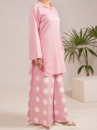 Pink Lawn 2Pc Stitched - AL-LKS-1109