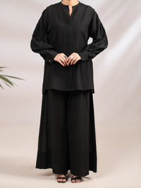 Black Cross-Hatch 2Pc Stitched - AL-2PS-LKS-1126