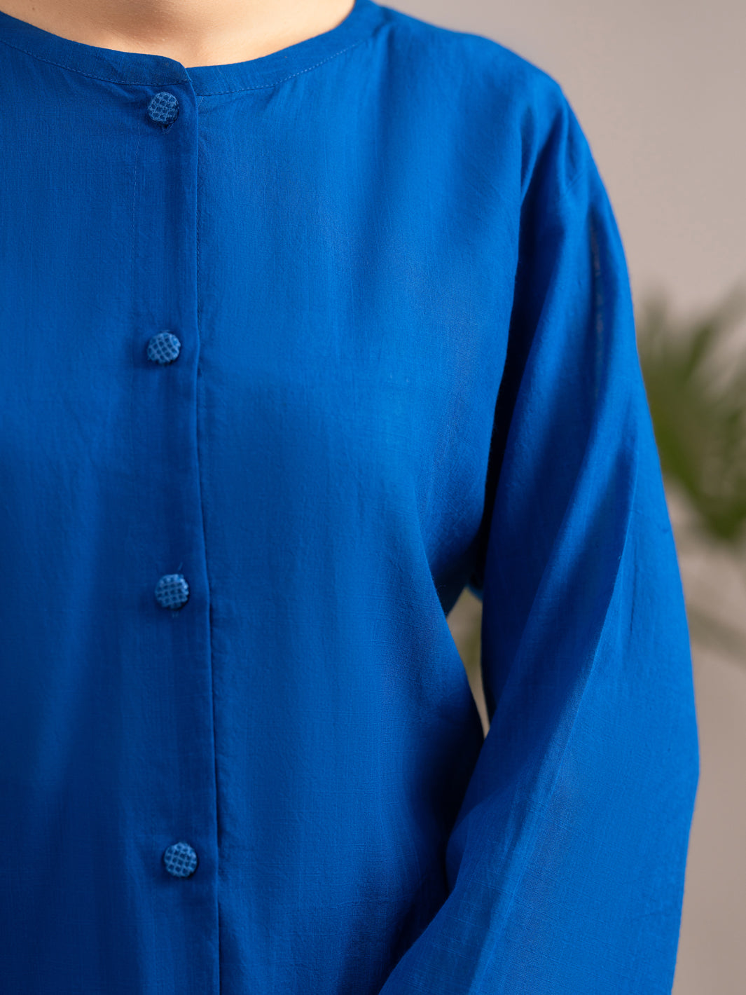 Blue Crosshatch 2Pc Stitched - AL-2PS-LKS-1127