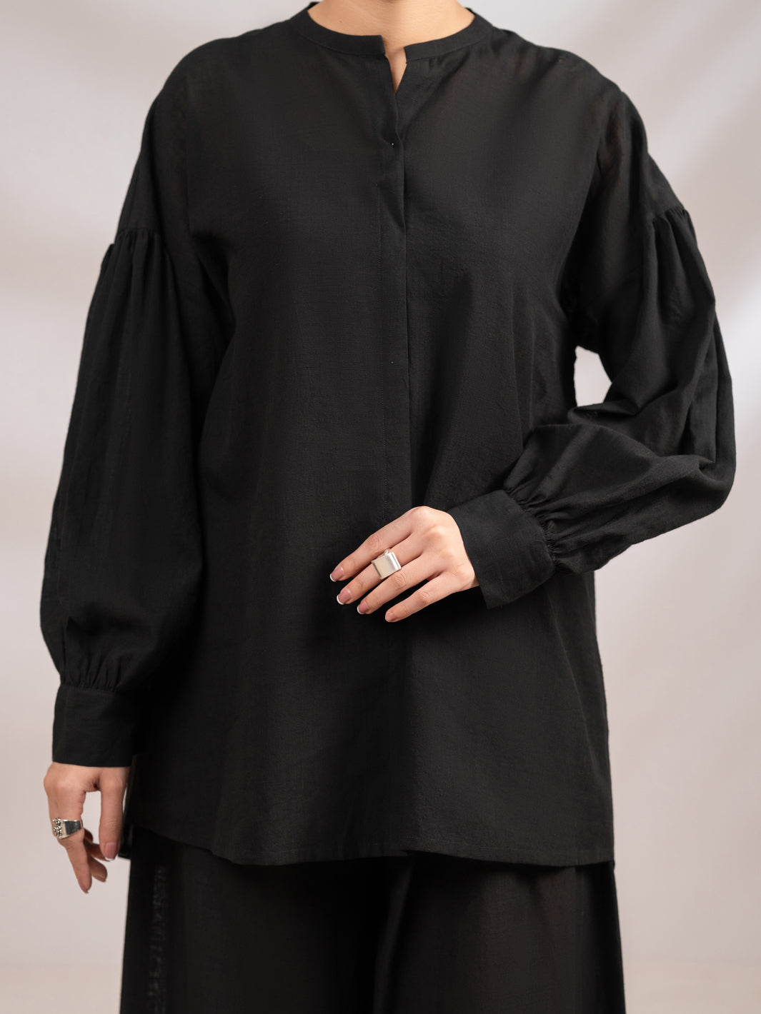 Black Cross-Hatch 2Pc Stitched - AL-2PS-LKS-1126