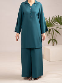 Green Cross-Hatch 2Pc Stitched - AL-2PS-LKS-1130