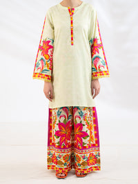 Beige Lawn 2Pc Stitched - AL-2PS-LKS-1113