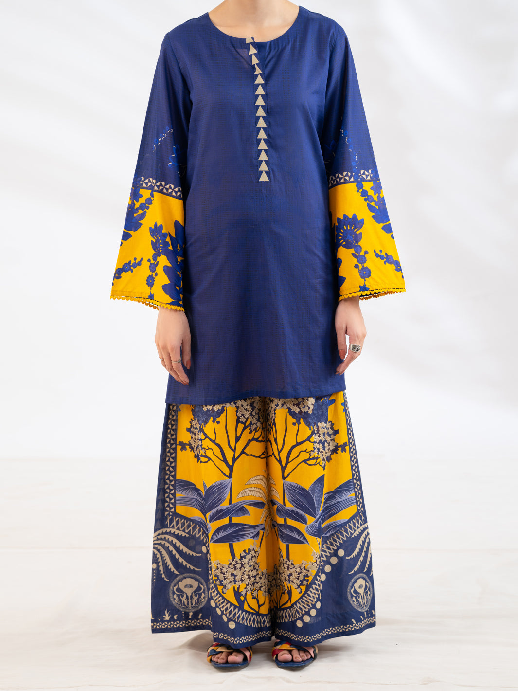 Blue Lawn 2Pc Stitched - AL-2PS-LKS-1114