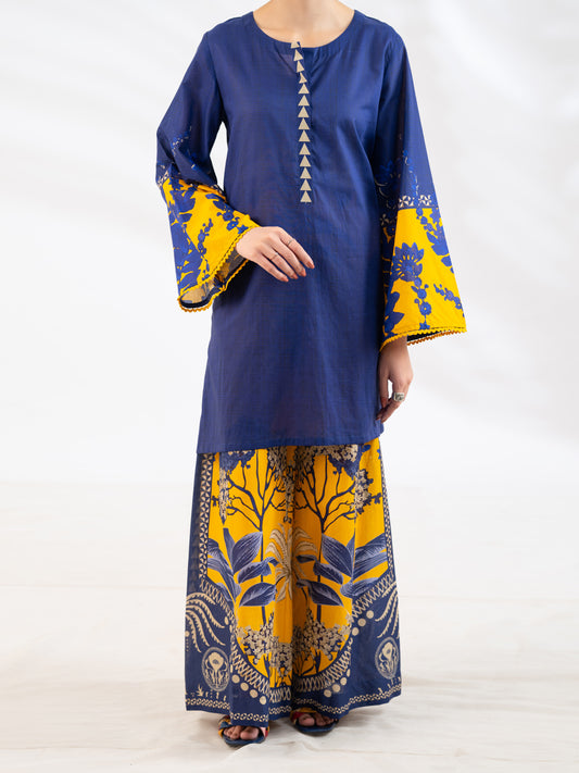 Blue Lawn 2Pc Stitched - AL-2PS-LKS-1114