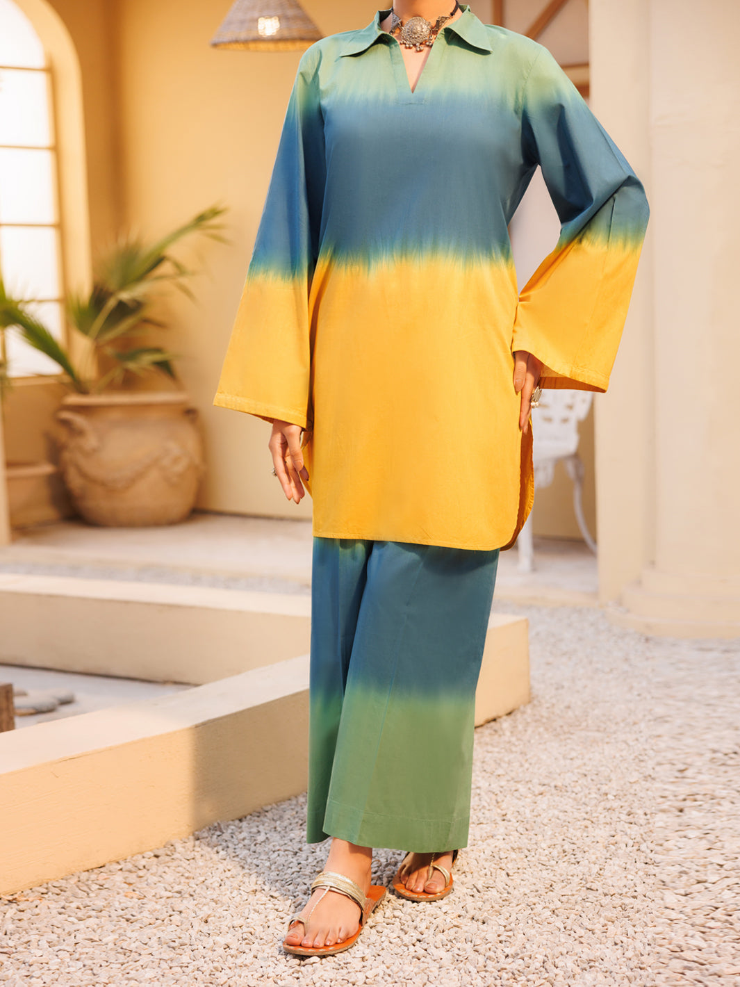 Multicolor Lawn Stitched 2Pc - AL-2PS-LKS-1117