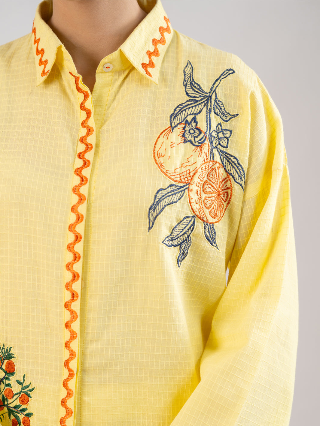 Lime Dobby Square Stitched 2Pc - AL-2PS-LKS-1118