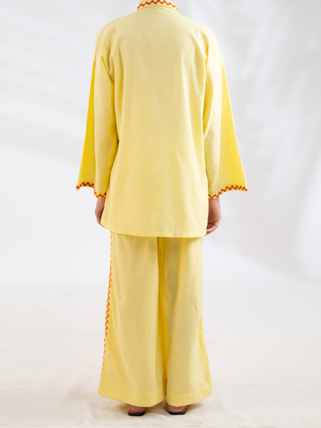 Lime Dobby Square Stitched 2Pc - AL-2PS-LKS-1118