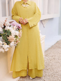 Green Seersucker 2Pc Stitched - AL-2PS-LKS-1124