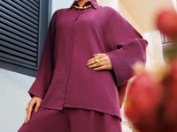Purple Cross-Hatch 2Pc Stitched - AL-2PS-LKS-1128