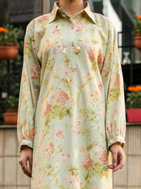 Beige Seersucker 2Pc Stitched - AL-2PS-LKS-1131
